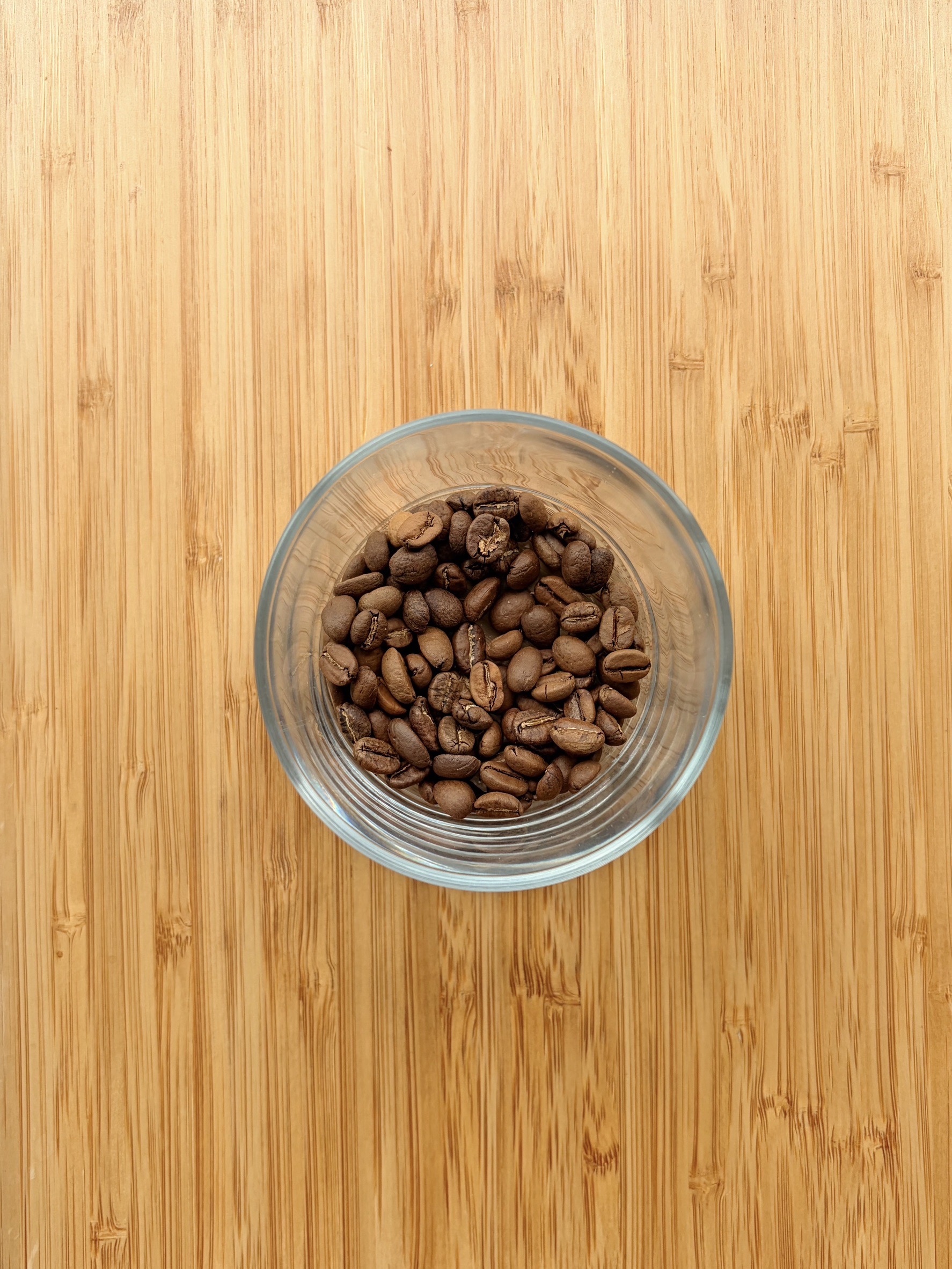 Roasted Soraya beans in a cup, close-up